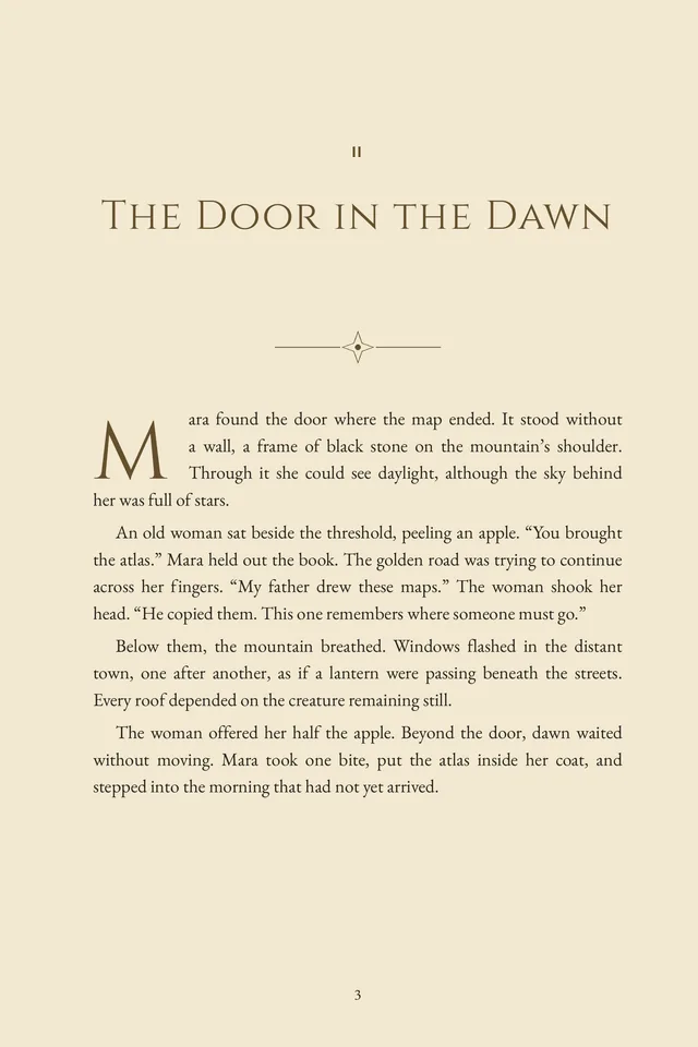 A chapter opening in engraved capitals with a diamond ornament and drop cap.